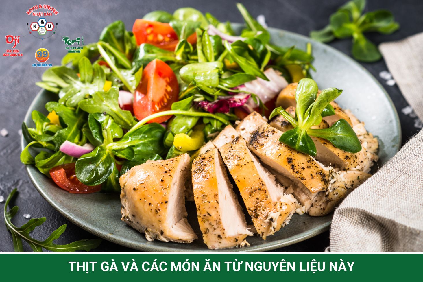 thịt gà và các món ăn