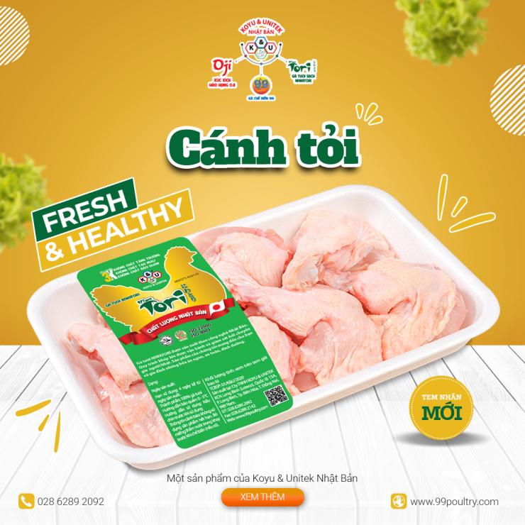 Cánh Tỏi Gà Tươi Sạch Niwatori